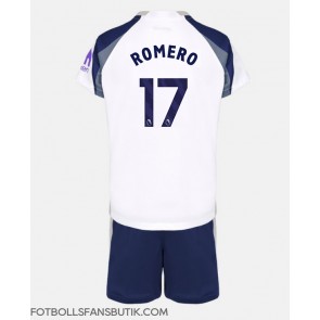 Tottenham Hotspur Cristian Romero #17 Replika Hemmatröja Barn 2025-26 Kortärmad (+ Korta byxor)
